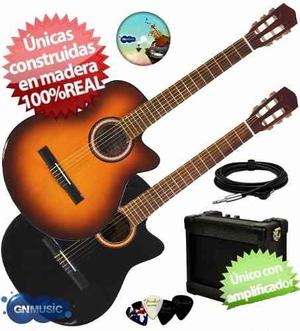 Guitarra Electro Criolla Acustica Corte Ampli Funda Cable