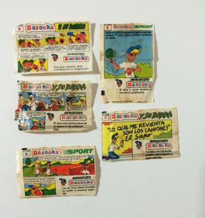 Lote De 5 Cómics Chicles Bazooka