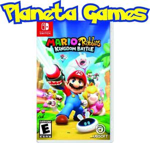 Mario Rabbids Kingdom Battle Nintendo Switch Nuevos Caja