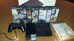 Playstation 2 + Joystick + Juegos + Memorycard Sony 64mb