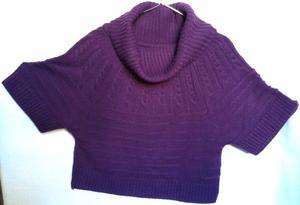 Polera en lana violeta