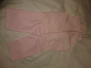 campera chaleco y pantalon polar rosa talle 2 beba