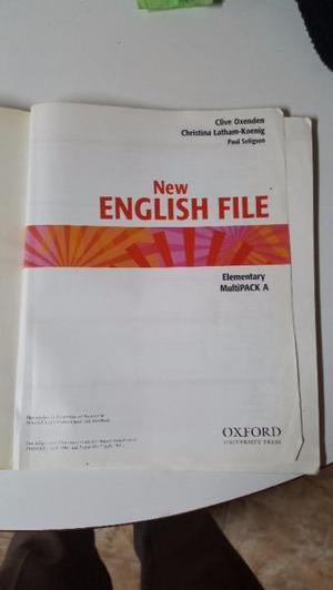 New English File Elementary Multipack A. usado