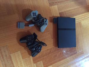 Playstation 2 con 2 joyticks memory