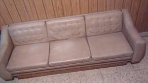 Sofa cama de cuerina