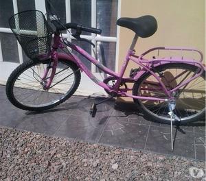 VENDO BICICLETA PARA NIÑA RODADO 26 DISEÑO DE BARBIE