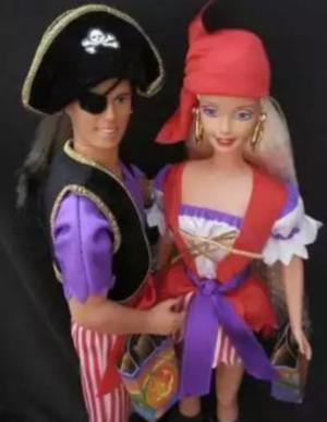 Espectacular barbie y ken fiesta de hallowen