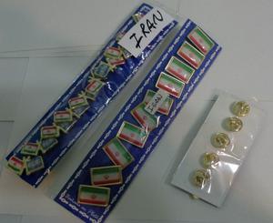 PINS BANDERA IRAN 2 MODELOS DE 2 CMS