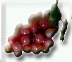 gran Racimo de uvas en goma- cAracteristica,PARECEN REALES