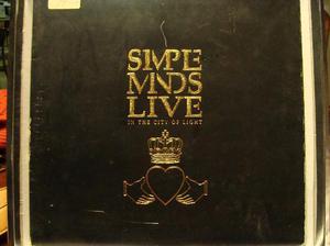simple minds ‎– live in the city of light - 2xlp uk