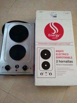 ANAFE ELECTRICO DE EMBUTIR 2 HORNALLAS ENERGY SAFE