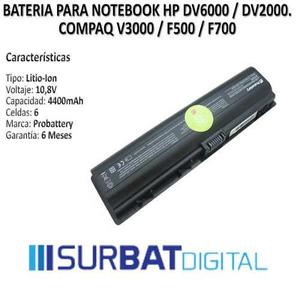 Batería P/ Hp Compaq Dv Dv V C700 F500 F700
