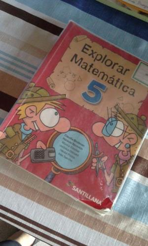 Libro Explorar En Matematica 5 santillana