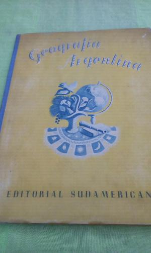 Libro antiguo de geografía Argentina para niños