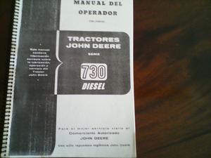 Manual del Operador del Tractor John Deere 730
