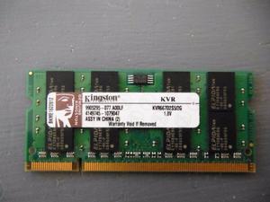 Memoria RAM 1 Gb para Notebook DDR2 SDRAM - 800. Marca
