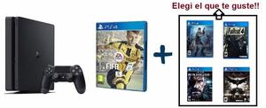 Oferta: Playstation 4 modelo Slim con Fifa 17 y un juego a