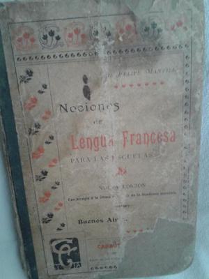 libro NOCIONES de Lengua francesa de Luis F.Mantilla 