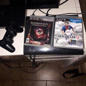 ps3 completa + 2 juegos fisicos y 4 digitales