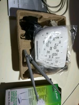 Extensor de señal wifi tp link, 2 antenas sin uso, en caja