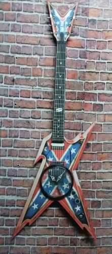 Guitarras Cr Reloj De Pared De Dimebag Darrel Confederada