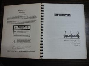 Manual Original Ensoniq Asr-10 Teclado Sampler