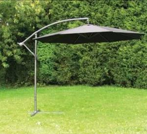 Sombrilla Parasol suspendido Roma 3x3M negro