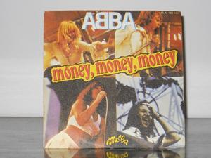ABBA simple vinilo 7" abba money money money / crazy world