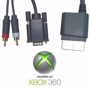 Cable de Alta Definición Vga+2av Audio para xbox360