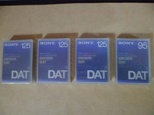 *Cuatro cassettes DAT Sony Pro dat plus para uso profesional