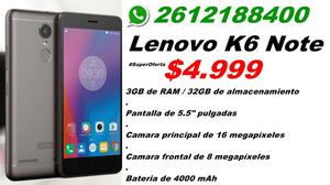  Lenovo K6 Note $ // LIBRES NUEVOS EN CAJAS