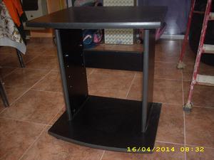 MESA PARA TV MELAMINA NEGRA