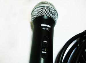 Micrófono SHURE SV100 y Cable