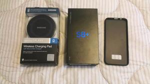 S8PLUS + CARGADOR INALAMBRICO + FUNDA