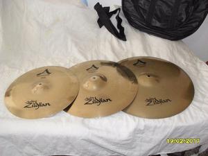 Set Platillos Zildjian A Custom  +funda+muteadores