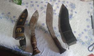 cuchillos antiguos de nepal