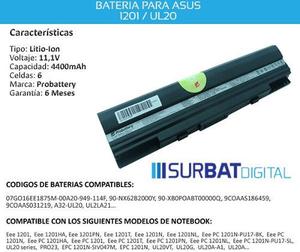 Batería Extendida P/ Netbook Asus  Series A32-ul20
