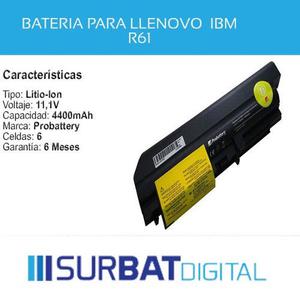 Bateria P/ Ibm Lenovo Thinkpad R61 R61i T61 Tt