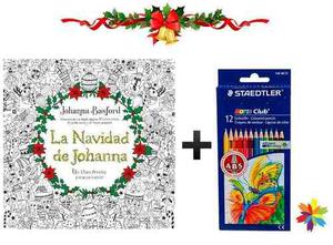 Combo La Navidad De Johanna + Caja Staedtler X12 Barrio Nort