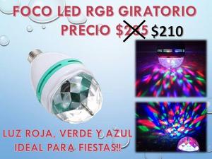 FOCO RGB GIRATORIO IDEAL PARA FIESTAS