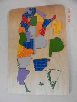 Mapas Didacticos De Argentina Y Sudamerica En Madera