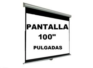 Pantalla Proyector 100 Colgante Pared O Techo, La Mejor !