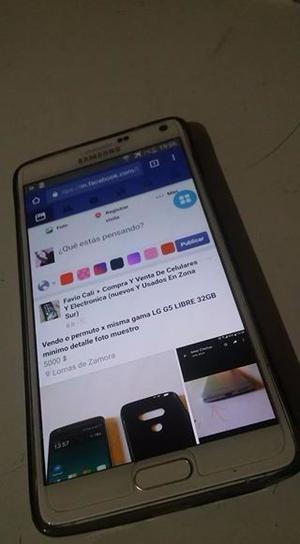 Samsung galaxy Note 4 (dado de baja) con detalles