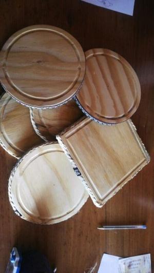 Vendo platos de madera