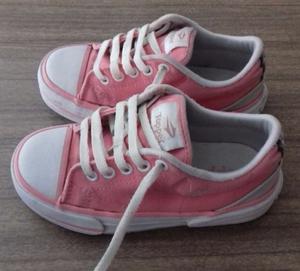 Zapatillas Topper De Lona Rosa.