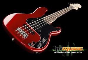 Bajo Fender Squier Affinity Precision Bass Metal Red Hamusic