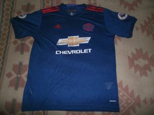 CAMISETA MANCHESTER UNITED AZUL  ADIDAS ORIGINAL TALLE L