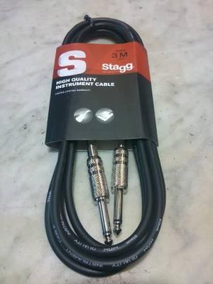 Cable Plug A Plug De 3 Mts Stagg Para Instrumento Sgc3