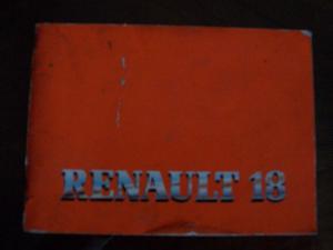 Manual de Renault 18 original