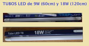 TUBOS LED DE 9W (60cm) Y 18W (120cm)